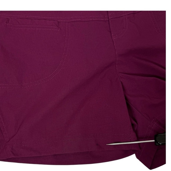 Athleta “Dipper” Quick Dry Pull On Shorts Pockets Pink Fuscia Purple Size 16 - Picture 16 of 16